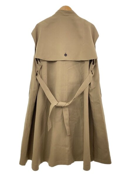 louren】volume flare trench coat