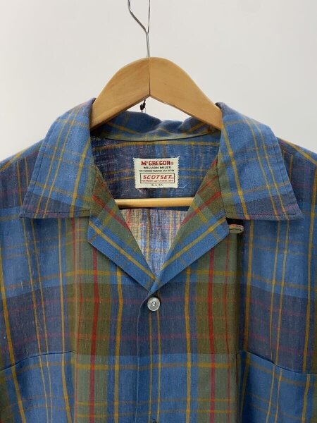 McGREGOR / 60S/オープンカラーシャツ/ループカラー/VINTAGE/XL McGREGOR(マクレガー) / 60s/オープンカラーシャツ/ループカラー