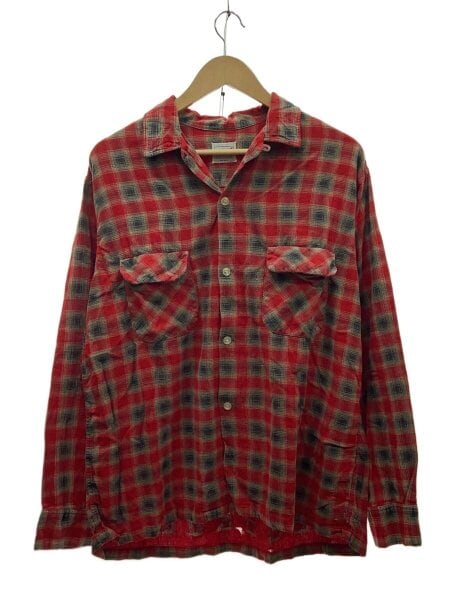 1960's \"BRENT\" オンブレシャドー レーヨン 開襟シャツ 15398ea237e8dc7e7efa9aaace653e