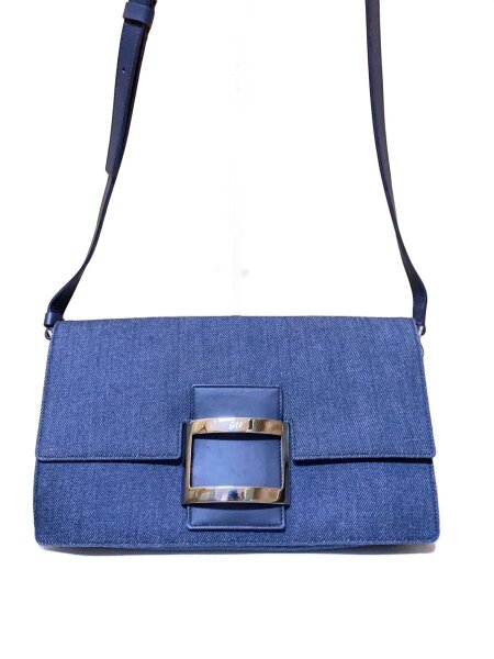 Roger Vivier(ロジェヴィヴィエ) / ショルダーバッグ/キャンバス/BLU 