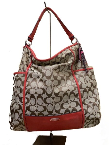 COACH(コーチ) / ショルダーバッグ_シグネチャー/キャンバス/RED/総柄 