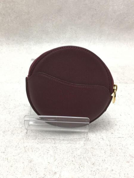 1円～ カルティエ マスト ラウンド型 コインケース ボルドー レザー 箱付き Cartier 中古 Cartier カルティエ コインケース レザー ボルドー Cartier カルティエ