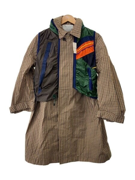 kolor 18aw ガンクラブチェックコート サイズ1（ブラウン） kolor チェックコート kolor 18aw ガンクラブチェックコート サイズ1