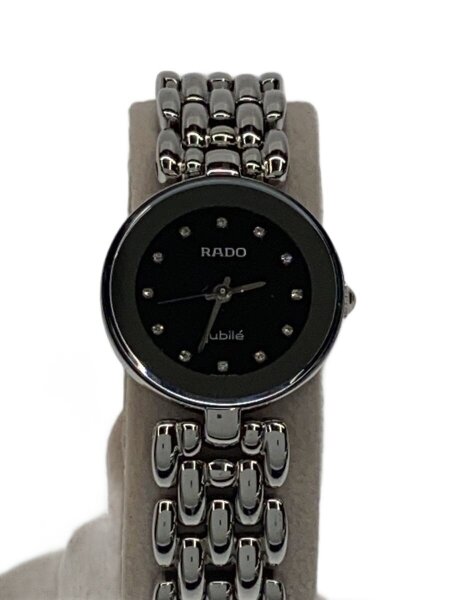 RADO(ラドー) / クォーツ腕時計/アナログ/ステンレス/BLK/SLV/SS 