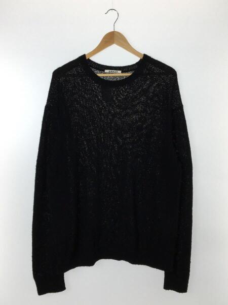 AURALEE(オーラリー) / CRISP LOOP YARN KNIT P/O/5/コットン/BLK 