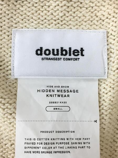 doublet(ダブレット) / 20SS/HIDDEN MESSAGE KNITWEAR/S/コットン 