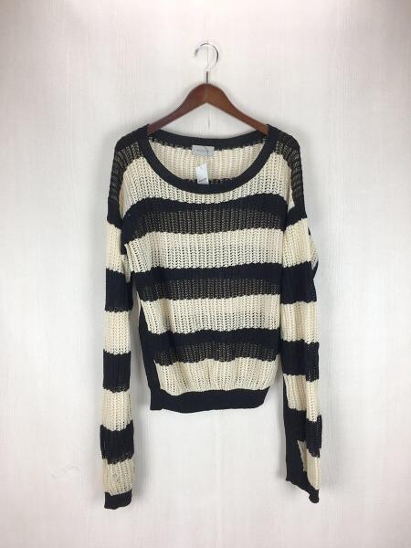 BED J.W. FORD(ベッドフォード) / Mesh Sweater/1/コットン/ブラック 