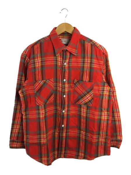 BIGMAC(ビックマック) / 70s/長袖シャツ/L/コットン/レッド/チェック