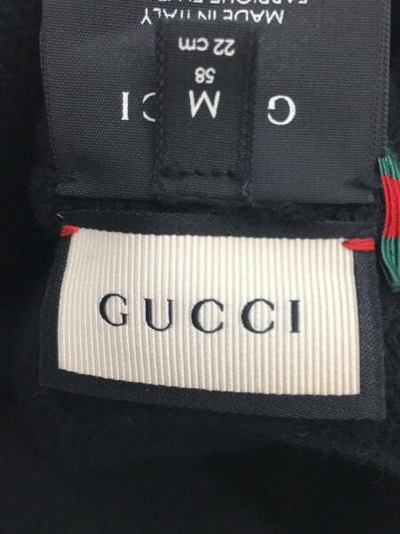 GUCCI(グッチ) / シェリーライン/ニットキャップ/--/ウール/BLK