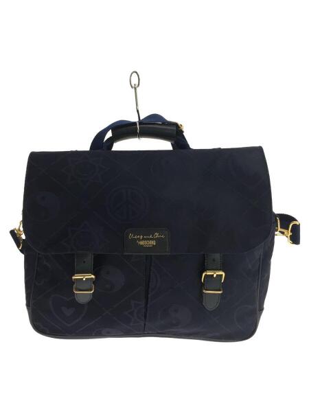 MOSCHINO(モスキーノ) / ショルダーバッグ/ネイビー/総柄 | 中古品の 