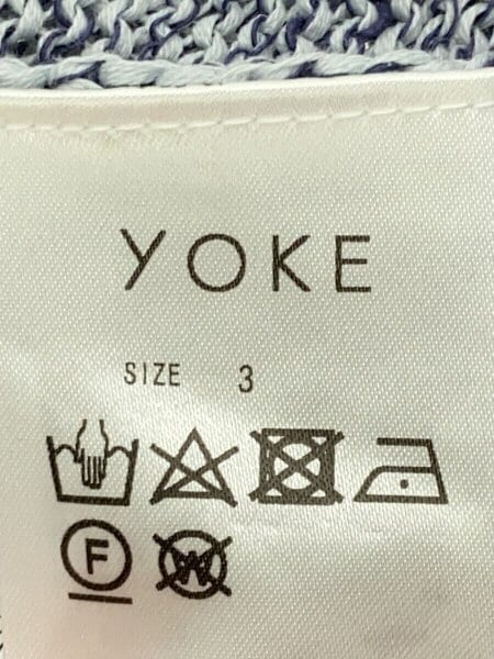 YOKE(ヨーク) / 23SS/MESH CARDIGAN/カーディガン(薄手)/3/コットン