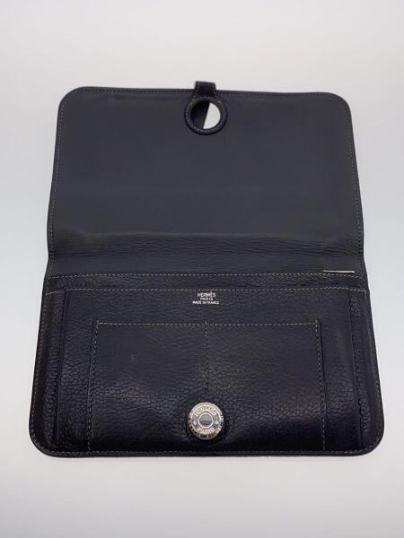 HERMES(エルメス) / 長財布/レザー/ブラック/メンズ/ドゴン/GM | 中古 