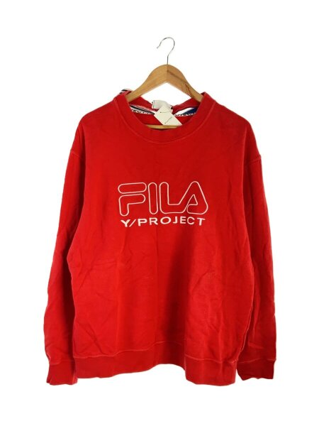 Y/PROJECT(ワイプロジェクト) / ×FILA/.スウェット/S/コットン/RED 
