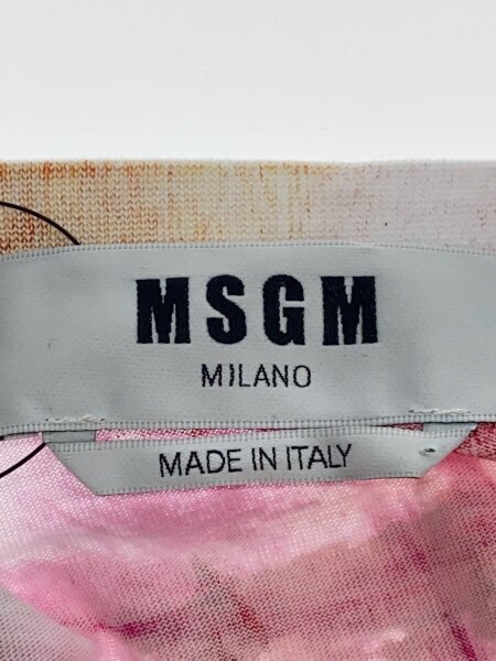 MSGM / 長袖Tシャツ/L/コットン/マルチカラー/総柄/2840MM241// MSGM(エムエスジーエム) / 長袖Tシャツ/L/コットン/マルチカラー/総柄