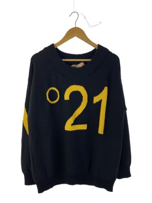 ヌメロヴェントゥーノ ヌメロ ニット n21 セーター ロゴ 黒