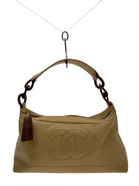 CHANEL(シャネル) / バッグ/レザー/BEG | 中古品の販売・通販なら 