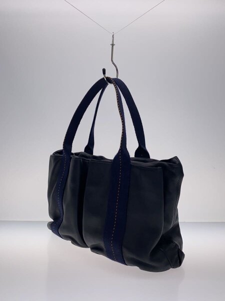 HERMES エルメス トートバッグ ネイビー 編み込みレザー HERMES(エルメス) / トートバッグ/レザー/BLK// | 中古品の販売・通販