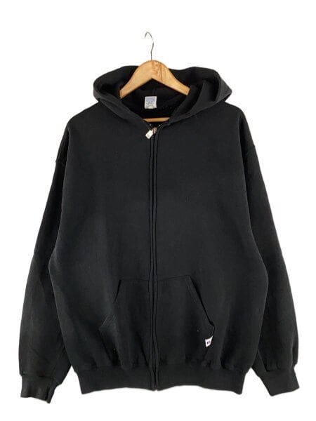 古着 Zip パーカー ヴィンテージ パーカー 黒 ビンテージ スタイル