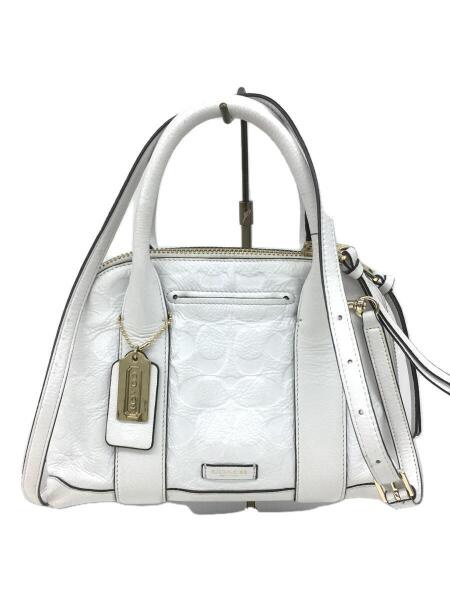 COACH(コーチ) / ハンドバッグ/PVC/WHT/総柄/A1480-30152 | 中古品の 