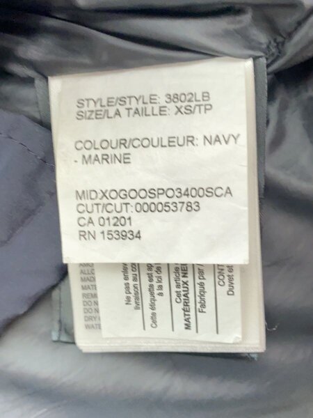 CANADA GOOSE(カナダグース) / ダウンジャケット/XS/ポリエステル/NVY