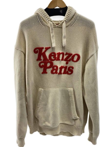 KENZO(ケンゾー) / VERDY KNIT OVERSIZE HOODIE/パーカー/XL/コットン 