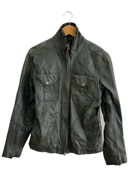 AVIREX レザージャケット 28-A6755 2XL ブラック AVIREX(アヴィレックス) / レザージャケット・ブルゾン/M/山羊革/GRN