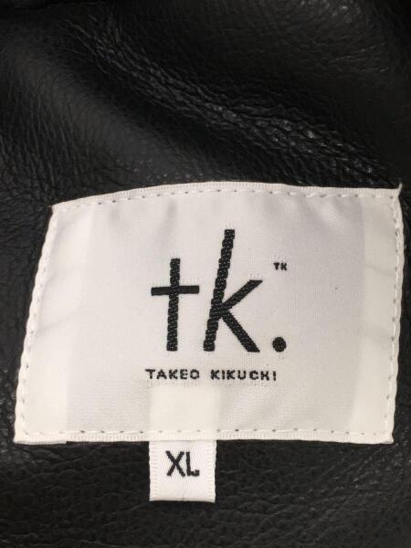 TAKEO KIKUCHI(タケオキクチ) / 袖切替ボアMA1/XL/フェイクレザー/BLK 