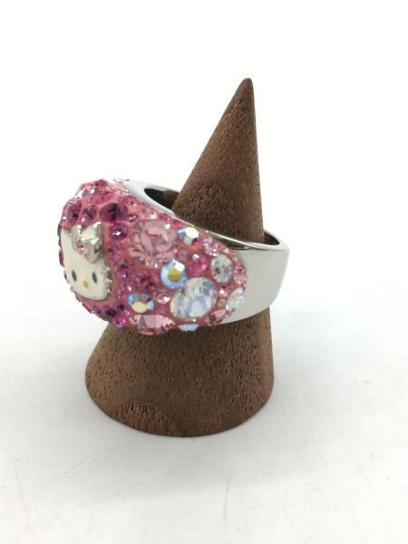 日本国産 スワロフスキー Swarovski ハローキティ リング 指輪 14号 箱 