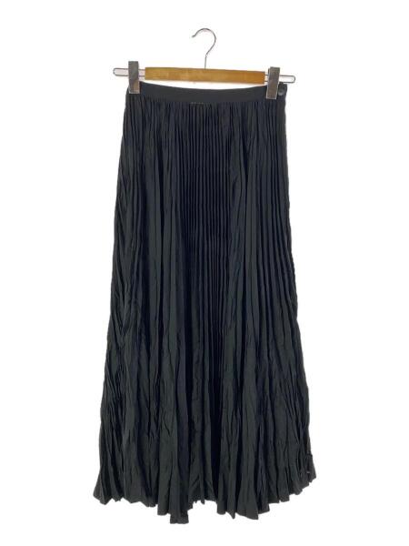 ISSEY MIYAKE◇穴有/ロングスカート/M/ウール/BLK/IM51-FG113 ISSEY