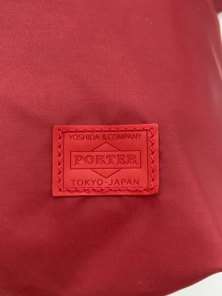 PORTER GIRL(ポーターガール) ショルダーバッグ - レッド 斜めがけ PORTER GIRL(ポーターガール) / ショルダーバッグ/--/RED/無地 | 中古