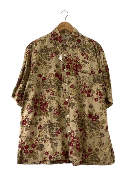 Margaret Howell 花柄 半袖シャツ サイズ2 PLAIN COTTON POPLIN SHIRT 