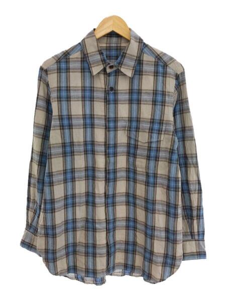 URU(ウル) / 21SS/FLY FRONT/1/コットン/ベージュ/チェック/21SCRC01 
