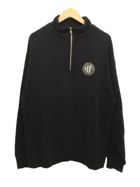 HUF(ハフ) / ハーフジップスウェット/XL/コットン/BLK | 古着の販売 