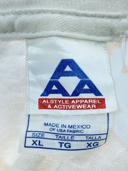 ALSTYLE / Vintage/90s～/MAXELL/企業プリントTシャツ/XL/コットン/WHT/無地 ALSTYLE(アルスタイル) / Vintage/90s～/MAXELL/企業プリントTシャツ