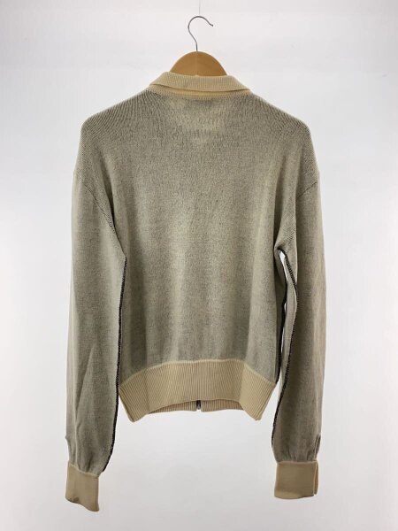 MAGLIANO / 19AW ZIG ZAG KNITTED SHIRT/カーディガン/SIZE:S/ウール/WHT/総柄 MAGLIANO(マリアーノ) / 19AW ZIG ZAG KNITTED SHIRT/カーディガン