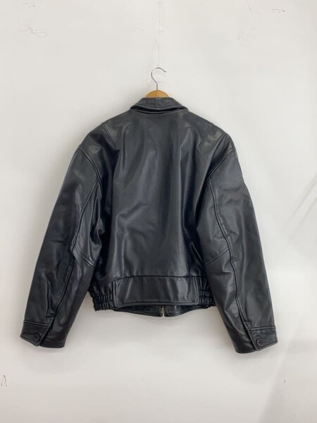 イタリア製 80-90s レザージャケット スウィングトップ 黒　値下げ可 80~90s レザージャケット 90s GAP オールドギャップ 肉厚 レザー