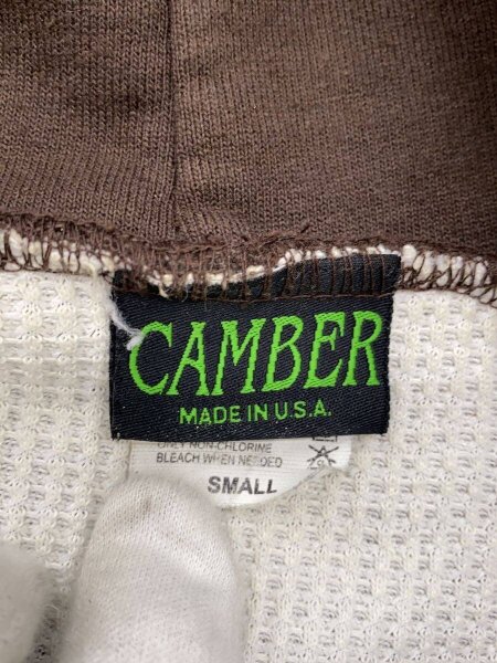 CAMBER(キャンバー) / USA製/裏サーマル/ジップパーカー/SIZE:S 