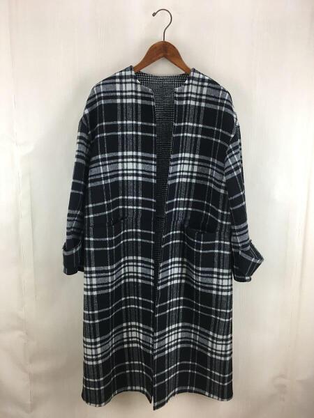 Mila Owen(ミラオーウェン) / 18AW/ストール付きノーカラー接結コート 