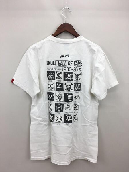 STUSSY(ステューシー) / 00s/80-04 SKULL TEE/Tシャツ/M/コットン/WHT 