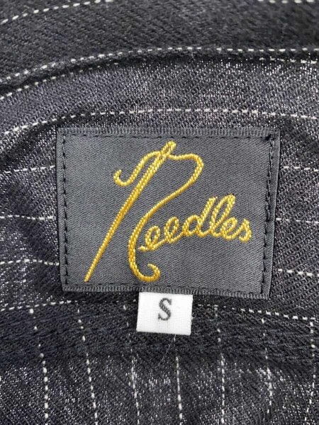 Needles ニードルス 21AW タグ付 XS ストライプ長袖シャツ Needles