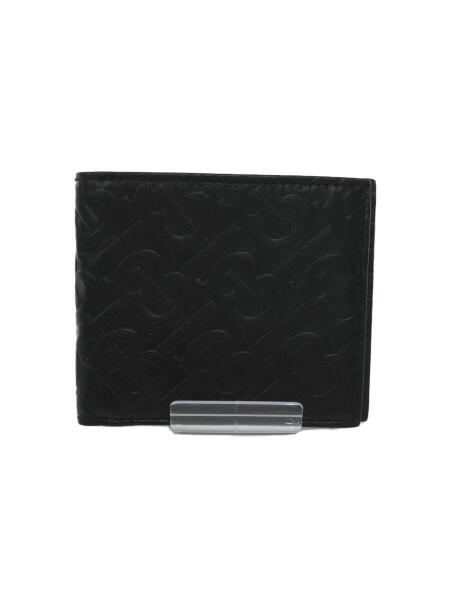 【新品未使用品】BURBERRY 二つ折り財布 黒 BURBERRY(バーバリー) / 2つ折り財布/レザー/ブラック/黒/メンズ