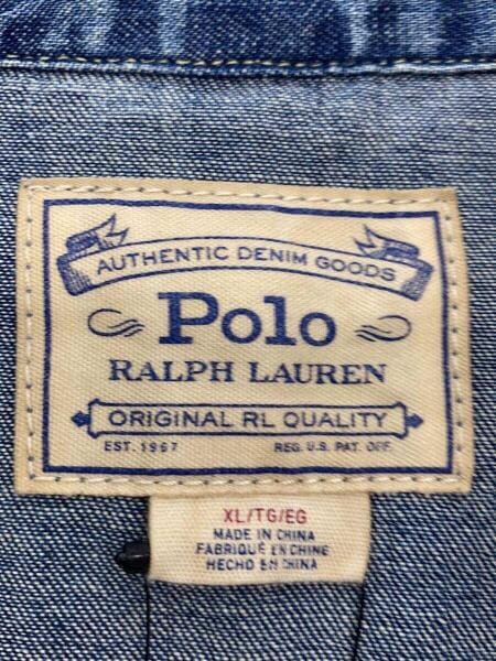 POLO RALPH LAUREN(ポロラルフローレン) / 長袖シャツ/XL/コットン/IDG