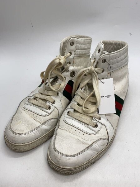 GUCCI(グッチ) / シェリーライン/ハイカットスニーカー/US9.5/WHT 