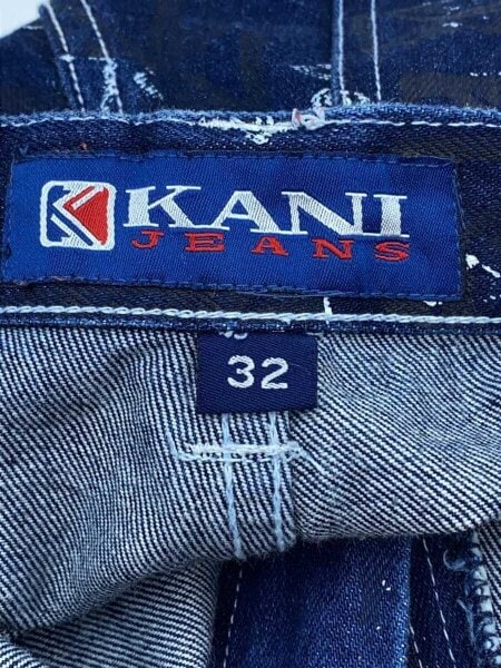 KARL KANI(カールカナイ) / 90s/総柄/バギーパンツ/32/デニム/IDG 