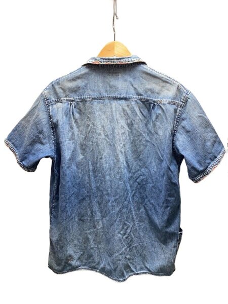 【美品】KAPITAL キャピタル 半袖デニムシャツ サイズ3 KAPITAL(キャピタル) / 刺し子デニムシャツ/半袖シャツ/4/デニム/IDG