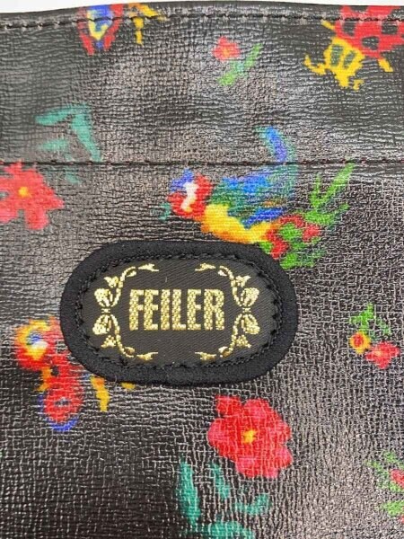 FEILER(フェイラー) / ハイジ/ハンドバッグ/PVC/BLK/総柄/タグ付き