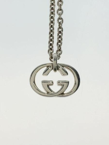箱付き美品GUCCI シルバーネックレス 0309J 8055