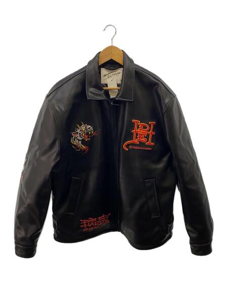 unknown london ed hardy レザージャケット