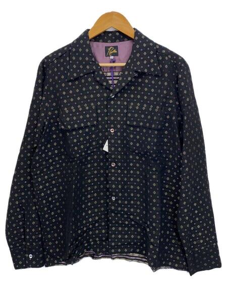 Needles / 長袖シャツ/L/コットン/BLK/総柄/PU202// Needles◇長袖シャツ/L/コットン/BLK/総柄/PU202// Needles(ニードルズ
