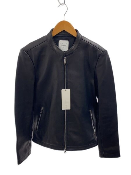 UNITED TOKYO / レザージャケット・ブルゾン/2/羊革/BLK/無地/407352204 UNITED TOKYO(ユナイテッドトウキョウ) / レザージャケット・ブルゾン